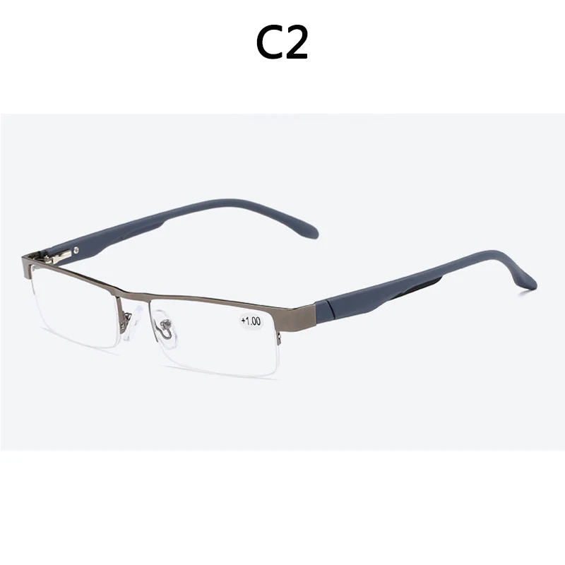 Hochwertige Herren-Brille aus Titanlegierung, nicht sphärisch, 12-lagige beschichtete Linsen, Lesebrille + 1,0 + 1,5 + 2,0 + 2,5 + 3,0 + 3,5 + 4,0