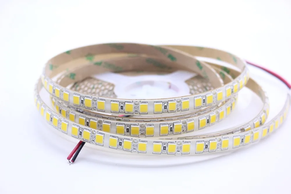 12V 24V 5m 5054 LED Strip Light 120LEDs/M Non Waterproof NW 4000K White Warm white  600 Led stripe Flexible LED Ribbon Tape lamp