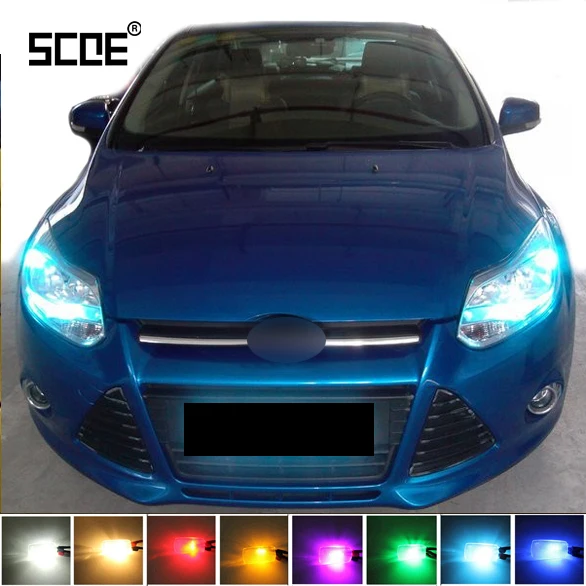 SCOE LED Bulb For Ford Focus Fiesta Mondeo Kuga Ranger S-Max Front Side Marker Light Front Parking Light 2X 12SMD High Quality