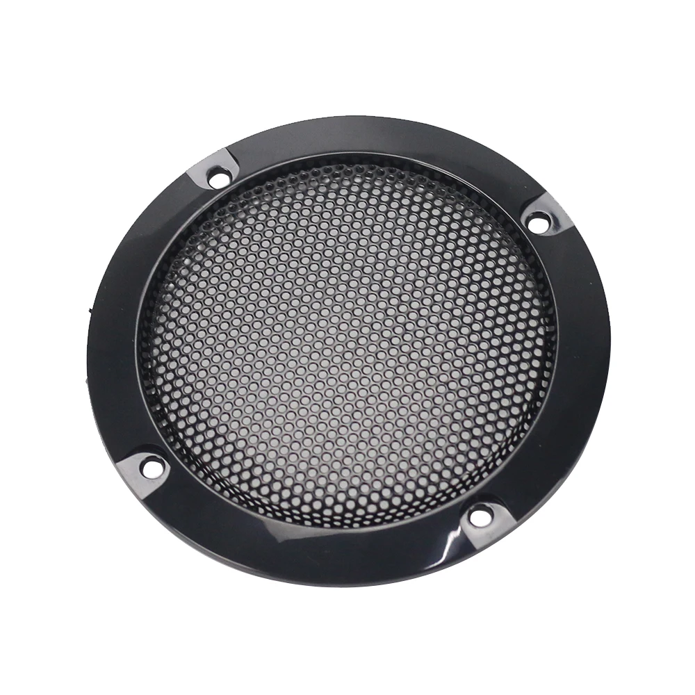 GHXAMP 2PCS 3 inch 73MM Black Subwoofer Speaker Grill Mesh Enclosure Woofer Net Car Protective Cover DIY