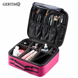 Sacos cosméticos profissionais portáteis para mulheres, Travel Make Up Organizer, Beauty Vanity Bag Cases, Malas de beleza, Caixa de beleza