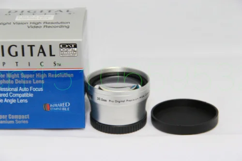 Teleobjetivo telescópico de 30,5mm y 2.0x, lente para videocámara de 30,5mm, 2x plateado