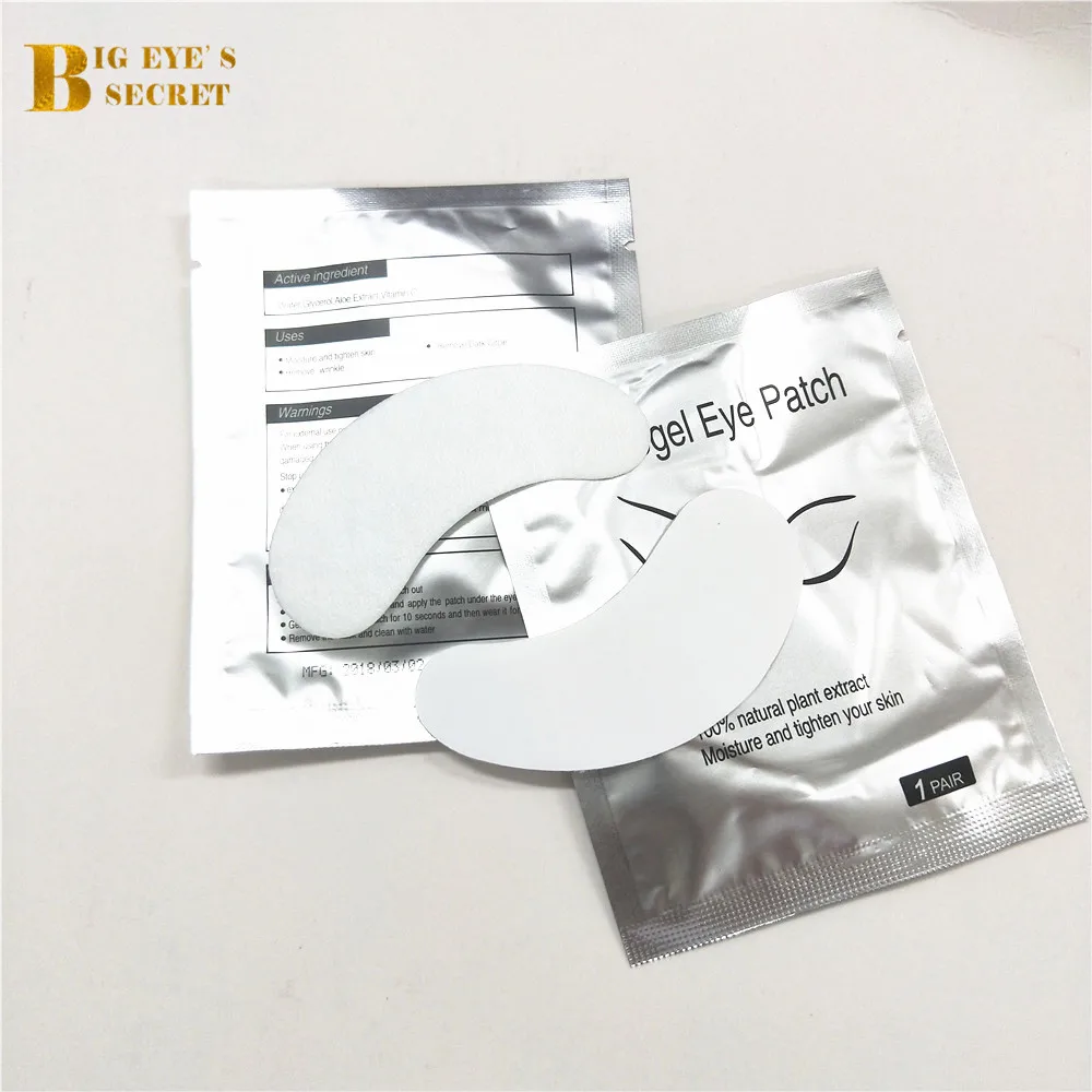 100 Pairs/lot Seashine Eyelash Pads Gel Patch Eye Pads Lint Free Lashes Extension Mask Eyepads Wholesale free shipping