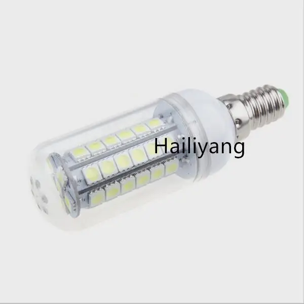 High quality E14 SMD 5050 led lamp 69leds 220V 110V led corn bulb White/Warm white light