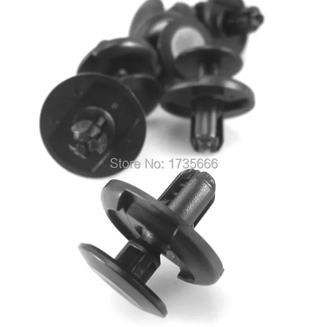 100x / 500x Blk Nylon Bumper Fender Clips Kit For Mazda 2 3 5 6 Millenia MPV MX-6 Protege RX-8 Tribute 9S9AK-07332