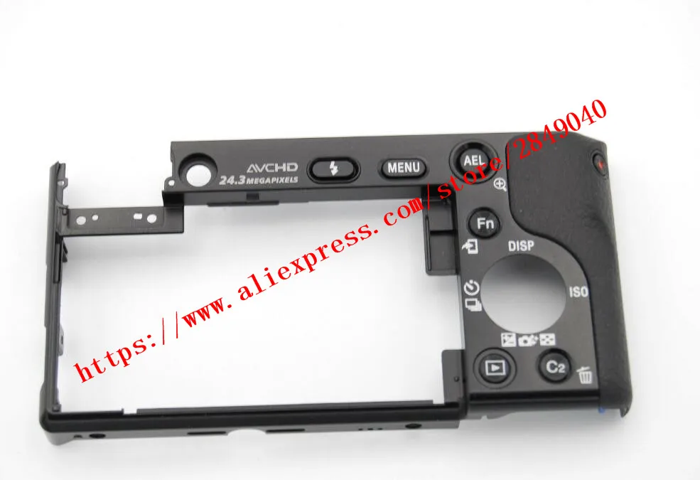 FOR SONY ALPHA A6000 ILCE-6000 Rear Back Cover Frame with Rear Rubber REPAIR PART