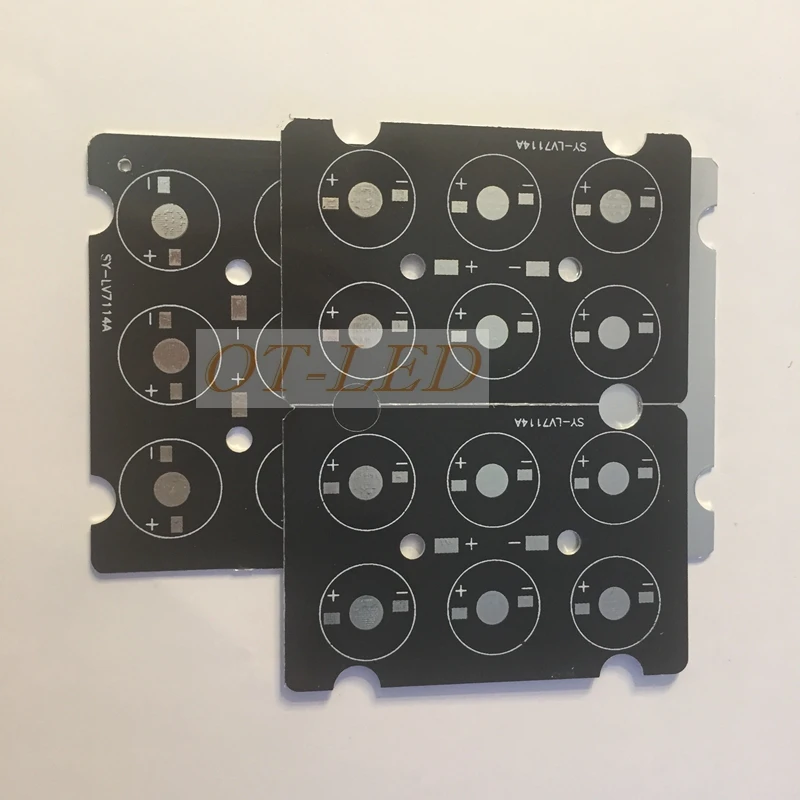 10pcs 6W 88*59mm LED PCB, aluminum plate base, heat sink Board for Road light, floodlight, wall lamp