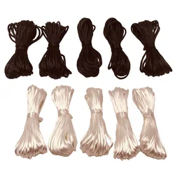 5M DIY Nylon Cords 1,5mm Schnuller Clip Kette Für Zahnen Halskette Machen Seile Silikon Perlen Handgemachte Satin Schmuck gewinde
