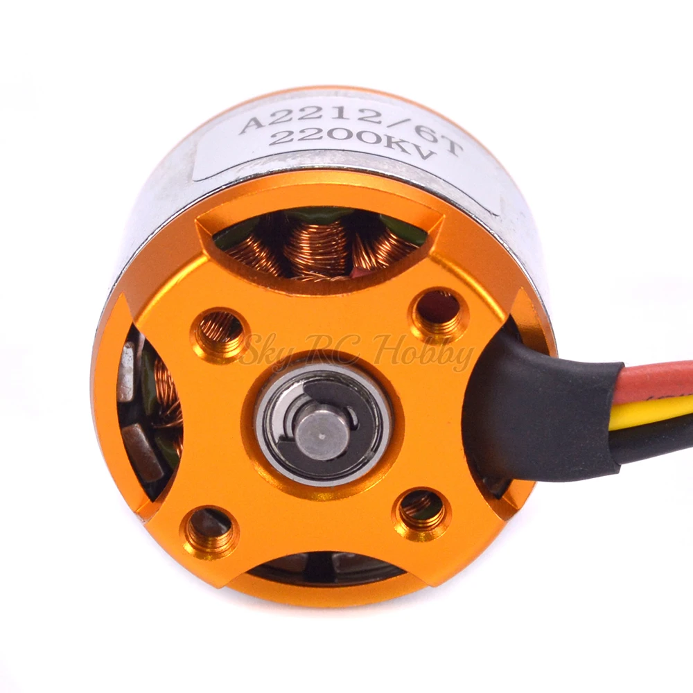 A2212 2212 2200KV XXD 6T 2-3S Brushless Motor Outrunner Motors For RC Aircraft Plane Airplane Multi-copter