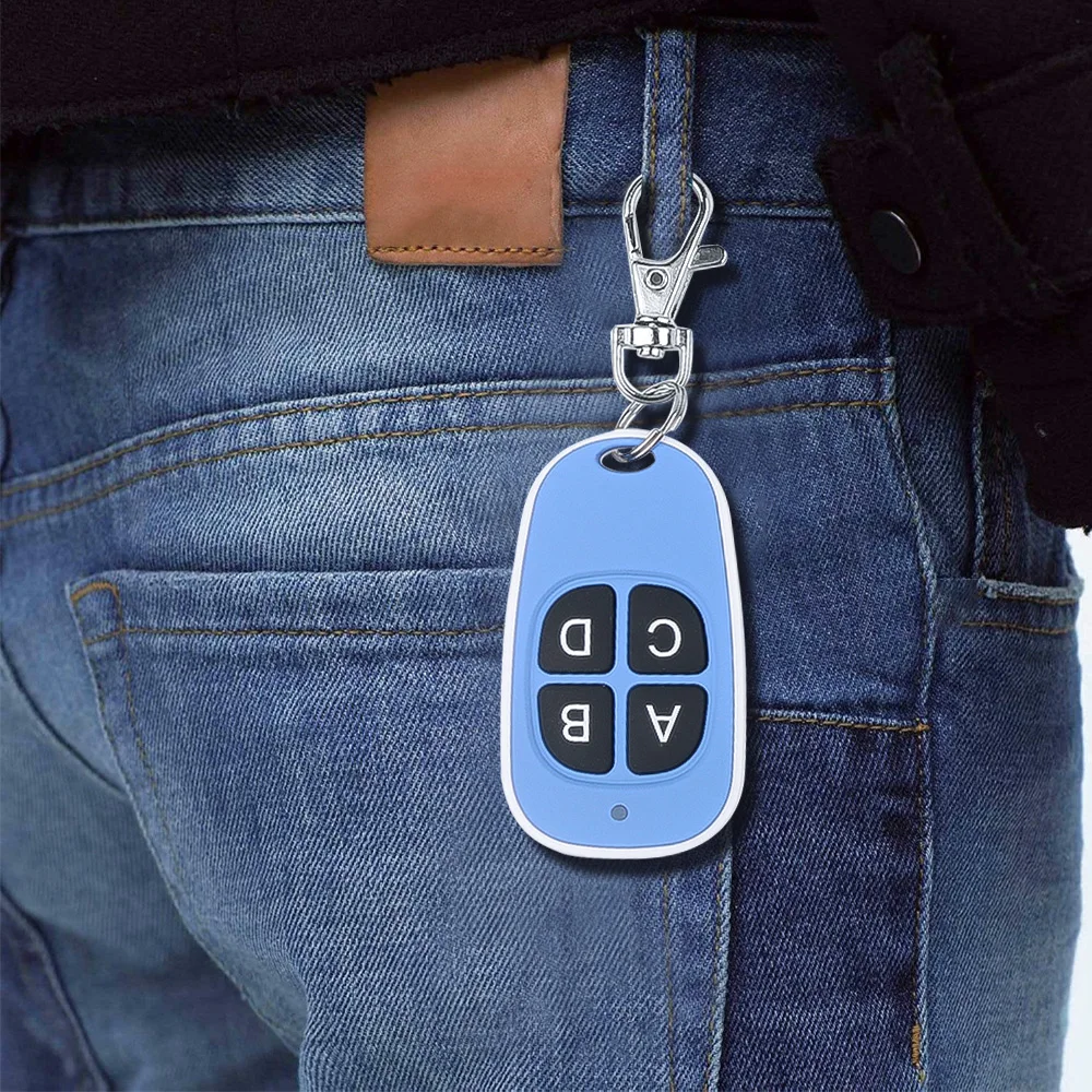 10pcs 433MHz Remote Control Copy Cloning Garage Door Remote Control Duplicator Key Fob Wireless 4 Keys Cloning electric gate