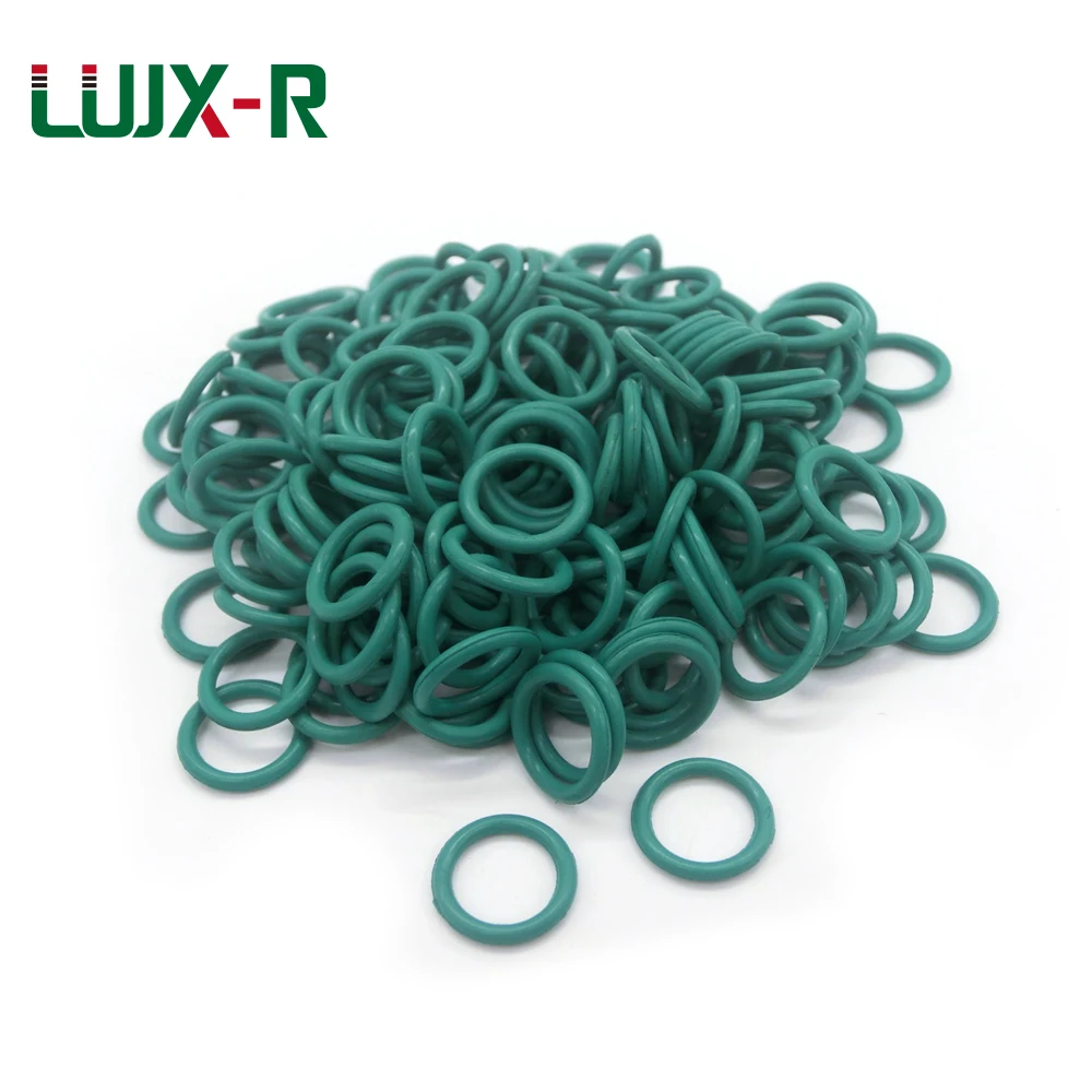 LUJX-R 15pcs 1.8mm O Ring Seal Oil Proof FKM Washer OD13.6/14.2/14.8/15.4/16.1/16.8/17.6/18.6~23.6mm O-Ring Gasket Car Fitting