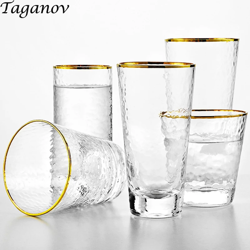 

Bar Glass Drink for Drinking Water Milk Dessert Cocktail Glass Drinkware Sets Lead-free Glass Wine Cups Clear Tea Coffee Glasses