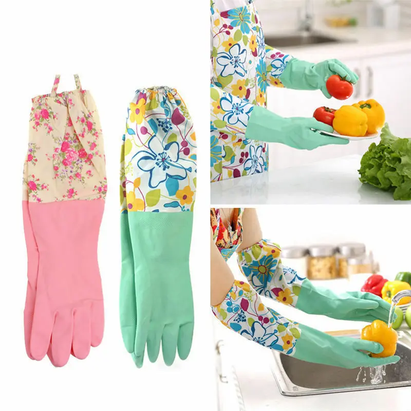 Kitchen Silicone Cleaning Gloves Magic Silicone Dish Washing Gloves For Household Silicone Scrubber Rubber Dishwashing Gloves