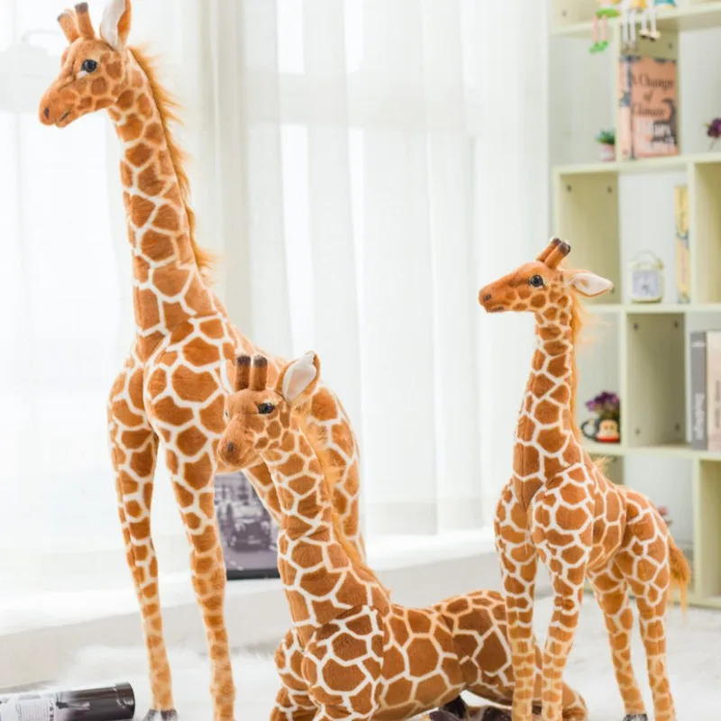 Giant size Giraffe Plush Toys Cute Stuffed Animal Soft Giraffe Doll Birthday Gift Kids Toy