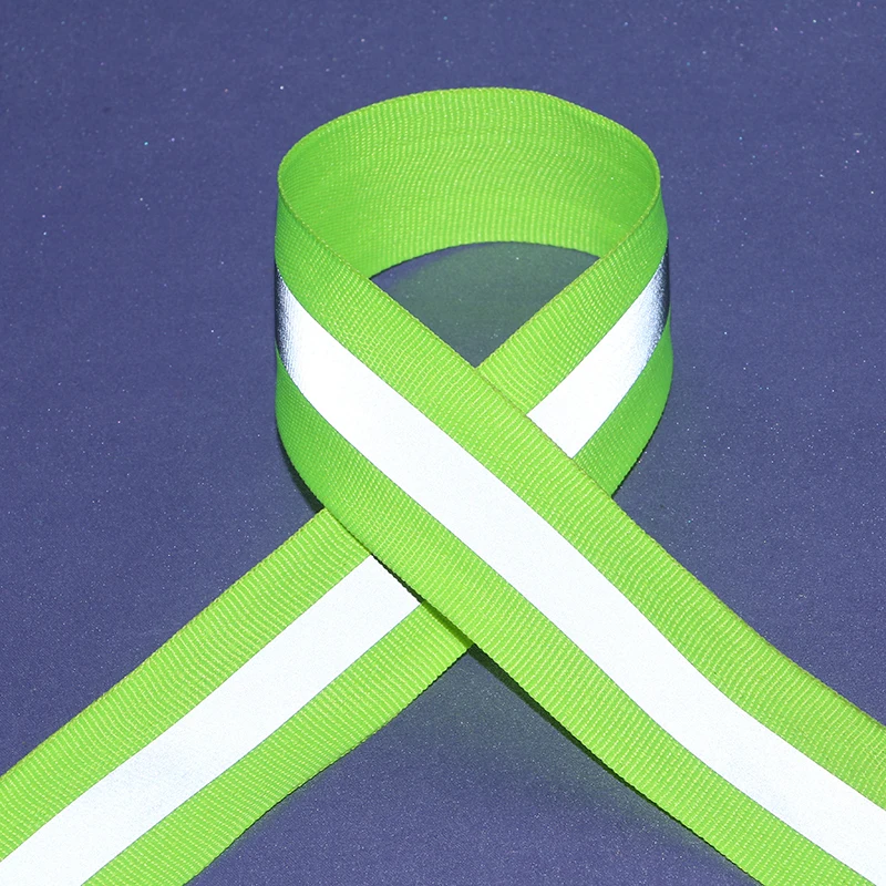 100 Meters Reflective Strips Cloth Reflective Fabric Sewing Tape ,5cm *1.5cm width Reflection Warning ribbon Material