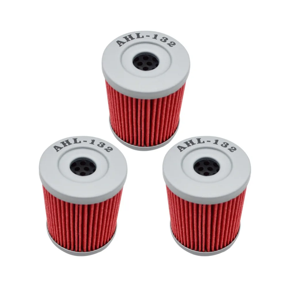 3pcs Oil Filter For SUZUKI LTZ250 LTZ 250 Quadsport 2004-2009 RV125 RV 125 2003-2012 SP200 SP125 DR200 DR125 1986-1988