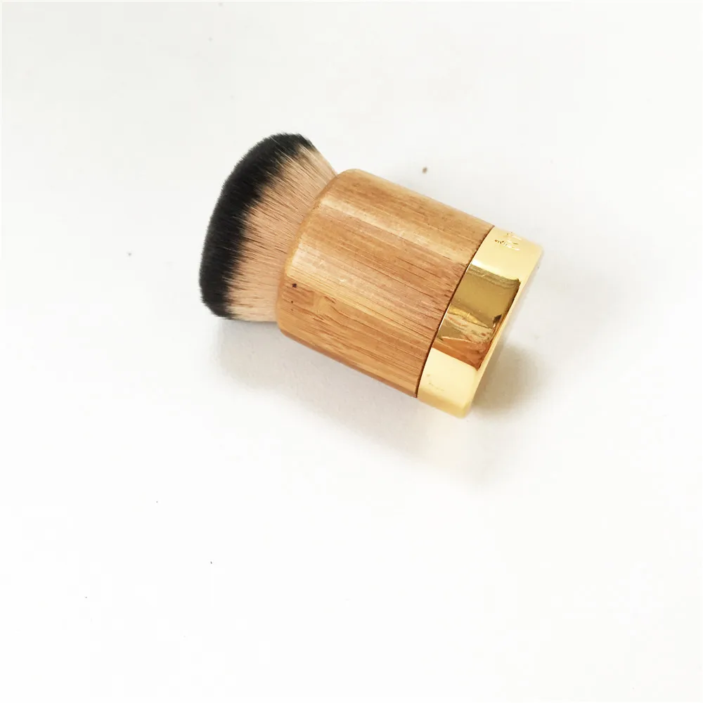 Airbuki Powder Foundation Brush - Portable Bamboo Density for Powder Blush Foundation Cream Brush - Beauty Makeup Tool