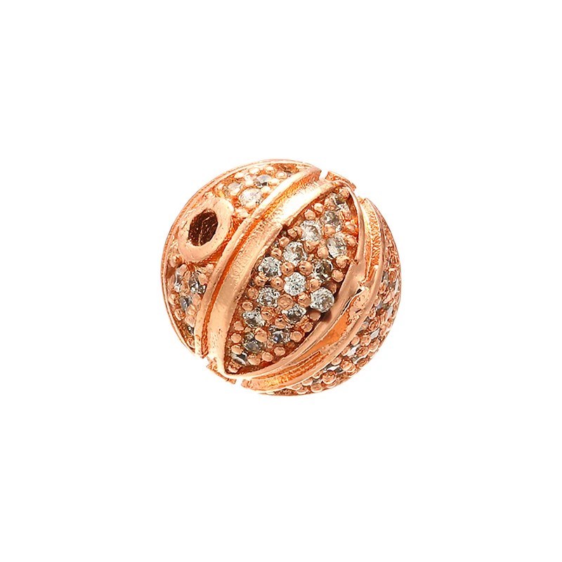 ZHUKOU 10x10mm Fashion Openwork Beads for Women Bracelet Necklace Earrings Jewelry Accessories model:VZ214