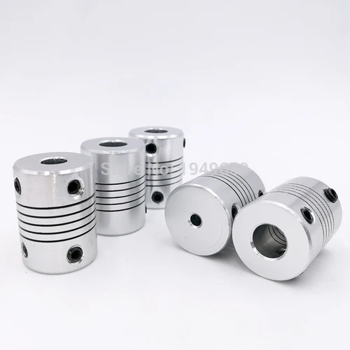 Acoplamiento de eje D19 * L25, mandíbula flexible de aluminio, 3/4/5/6/6,35/7/8/10mm, acoplador de Motor paso a paso CNC, codificadores, máquina de grabado