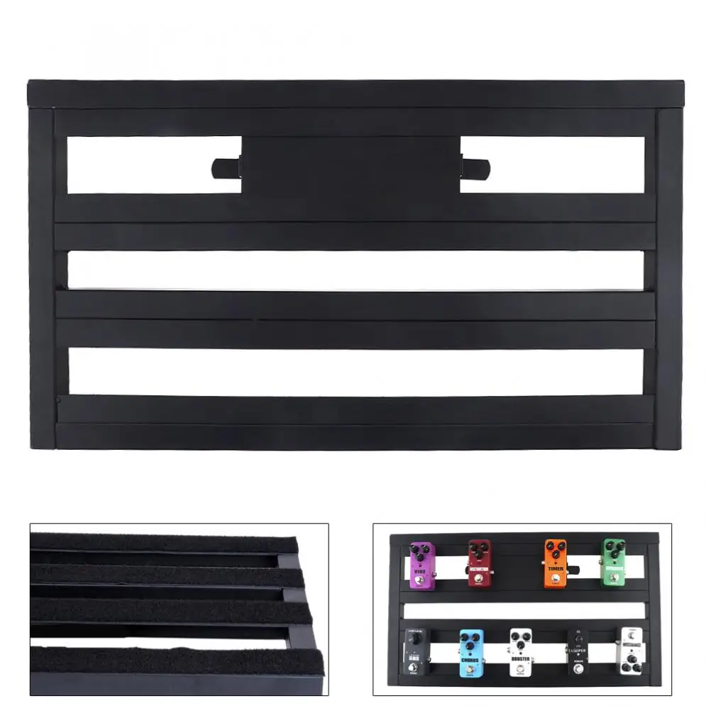 

56 x 32cm Guitar Pedal Board Setup Bigger Style DIY Guitar Effect Pedalboard with Installation Accessories