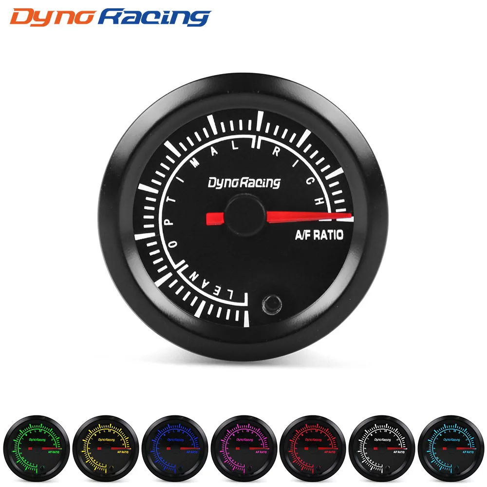 

Dynoracing 2" 52mm 7 Colors LED Car Air Fuel Ratio Gauge Narrowband Air Fuel Ratio Meter With High Speed Motor BX101493