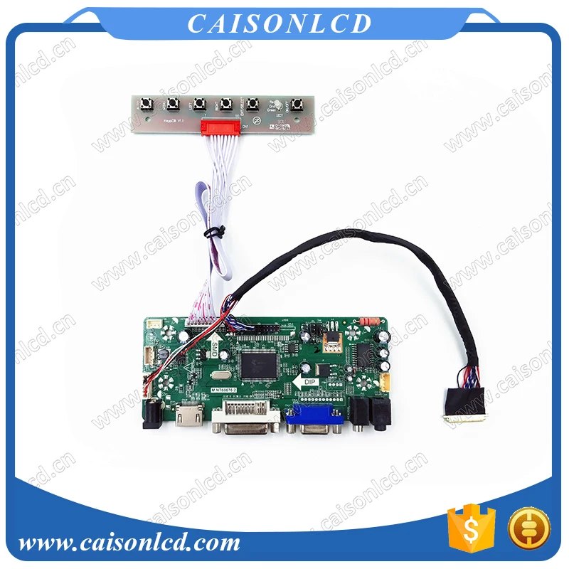 NT68676 LCD controller board support  DVI VGA AUDIO for LCD panel 10.1 inch 1280X720 with B101EW01 V0_V1_V2