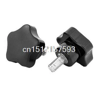 2 Pcs เครื่องมือ M8 X 15ด้ายชาย40Mm Dia Bakelite ลูกบิด Handle Black