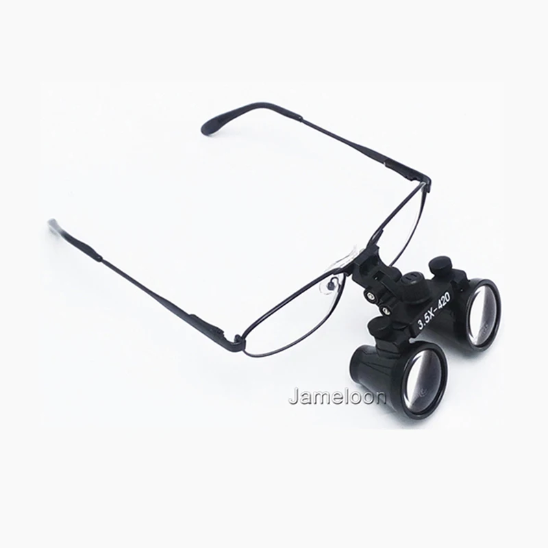 

3,5-кратное увеличение ЛОР-медические стоматологические лупы в металлическом каркасе Сменные близорукие очки для близорукости Лупы для хирургических операций