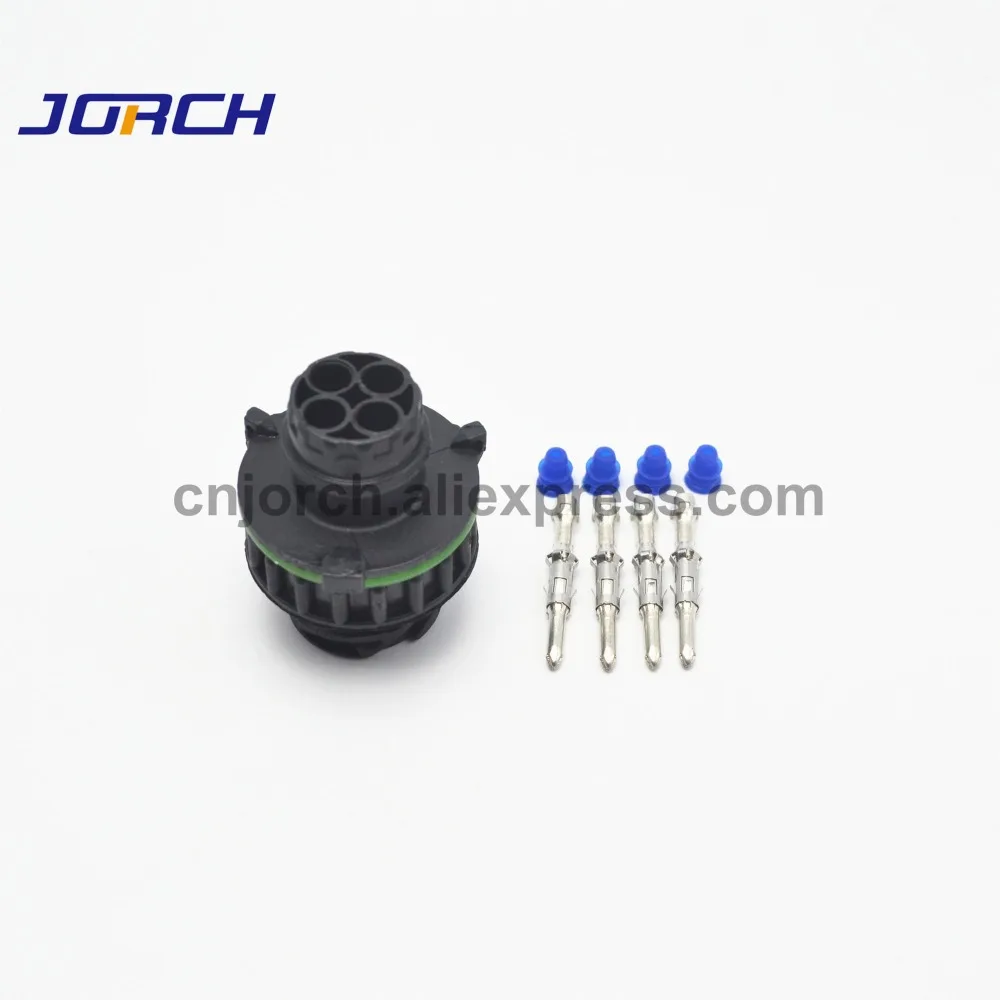 5sets 4Pin HOWO A7 odometer spee with sheath Car oil exploration railway round connector 1-967402-1