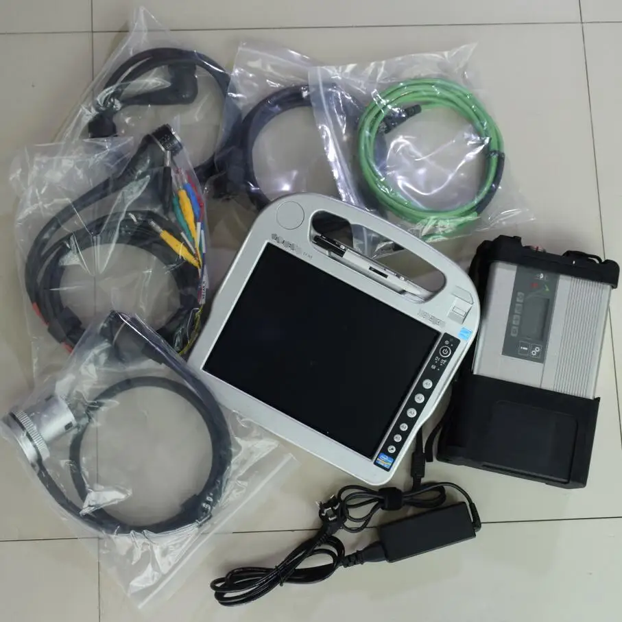 

MB Star C5 Multi Language Diagnostic Tool SD Connect Laptop CF-h2 CPU I5 Software SSD Ready to Use