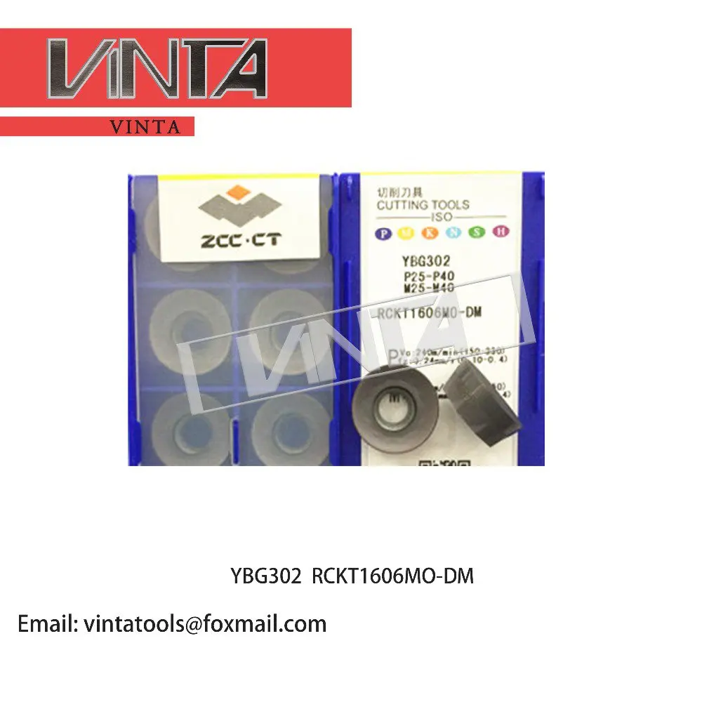 high quality 10pcs/lots YBG302 YBC301 RCKT1606MO-DM CNC Carbide Milling Inserts Lathe Cutting Blades Plates