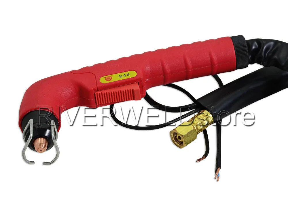 S45 Air Plasma Cutter Hand Torch Complete 7.6M 25Foot Air Cooled