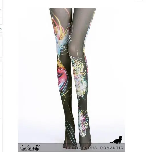 

Colorful Flowing Gradient Pantyhose Spring Print Fashion Pantyhose