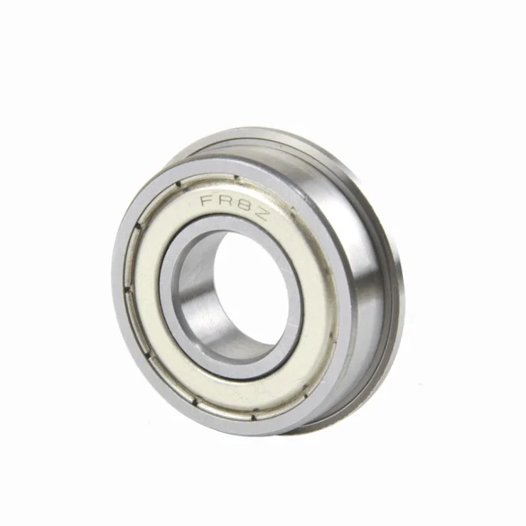 

100pcs/lot FR8ZZ FR8Z FR8 ZZ Z 1/2" x 1 1/8" x 5/16" Inch flange Ball Bearing shielded 12.7x28.575x7.938 mm flanged bearing