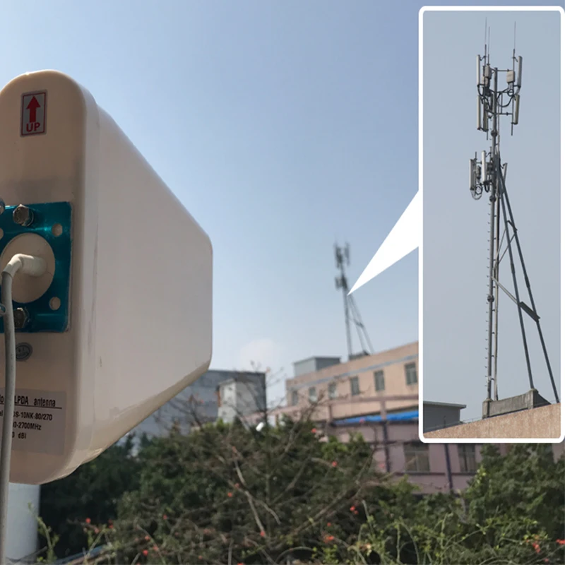 12dBi Big Gain Outdoor Antenna  698~2700 MHz Cell Phone Signal Booster  2G 3G 4G LTE Log Periodic External Antenna For Repeater@