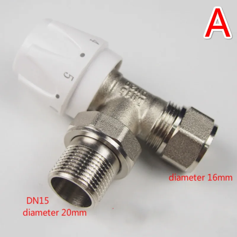 manual radiator valve Thermostat Radiator  temperature control valve Thermostat valve Angle valve