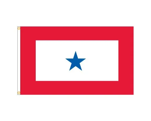 military Flag with one star two blue star 90X150CM custom service Flags hobby gift Outdoor Flag Banner