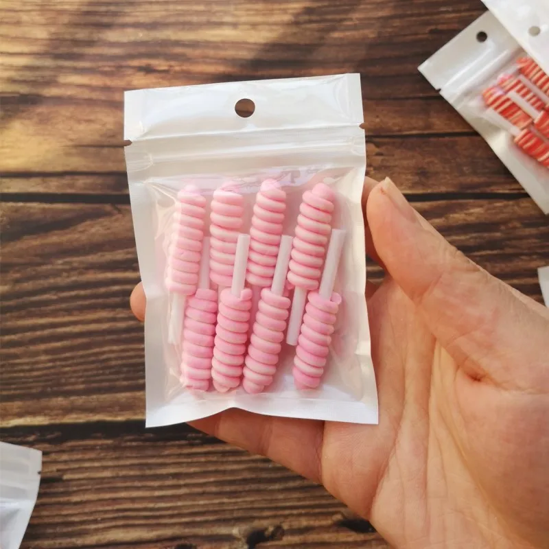 8 Stück Cabochons aus Kunstharz mit flacher Rückseite, Pastell-Konfetti-Charms, Süßigkeiten, Lutscher, Süßigkeiten, weicher Ton für Kinder, DIY-Telefondekoration – Detail 3
