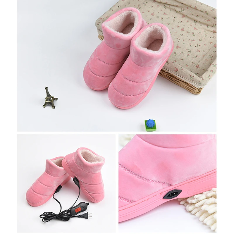 220V Electric Heater Heating Shoes Temperature Control Warm Foot Treasure for Heater Soft Shoe Hot Charging Snow Boots