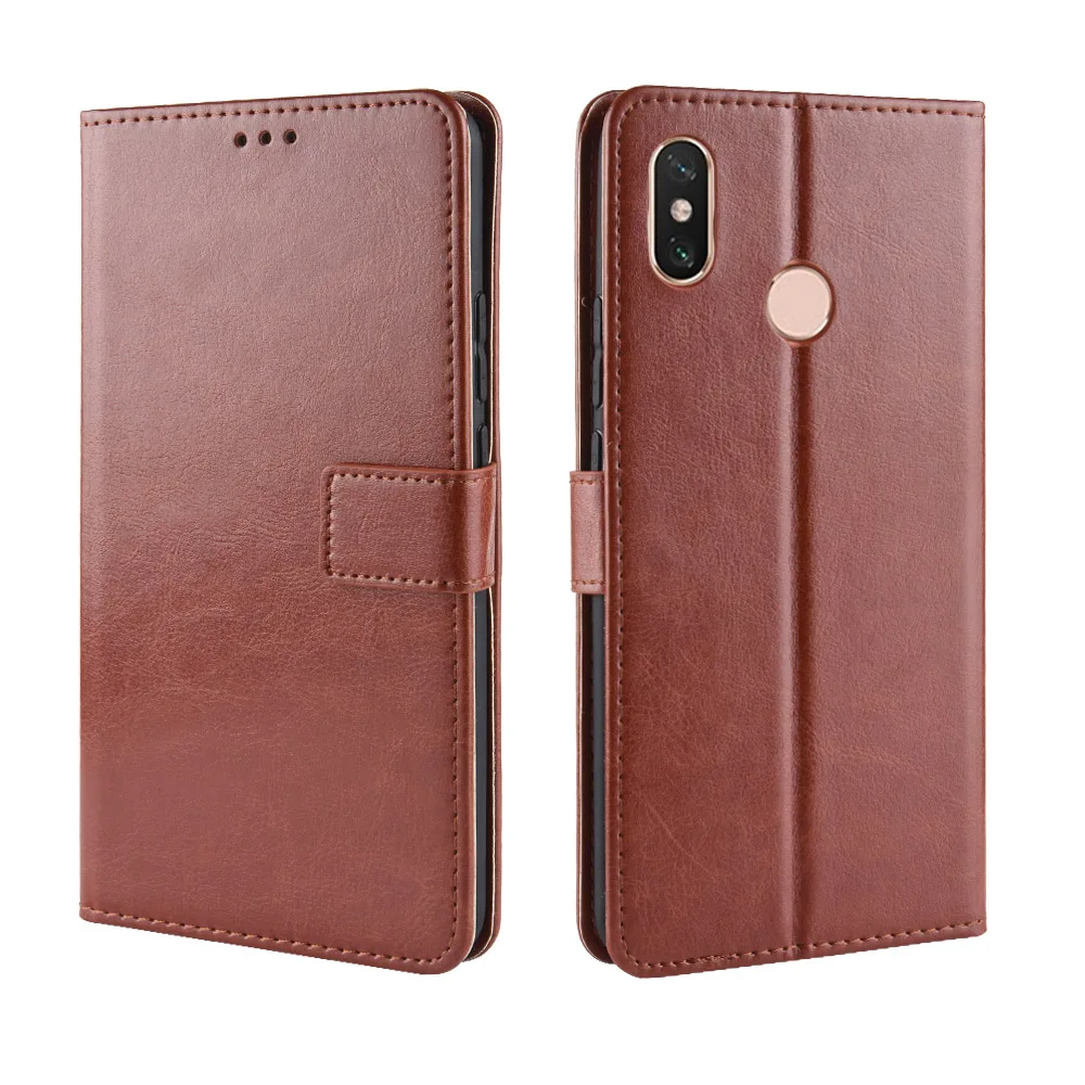 New Hot For Xiaomi Mi Max 3 Case Xiaomi Mi Max3 Wallet Flip Style Glossy Retro PU Leather Phone Back Cover For Xiaomi Mi Max 3