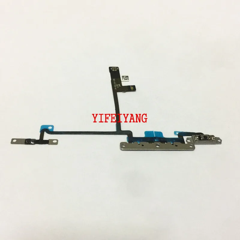 50pcs A quality fast shipping Volume Button Microphone Flex Cable With Metal Bracket Replacement For iPhone X 10