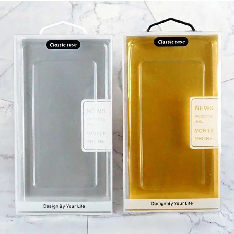 500Pcs/Lot Blister PVC Plastic Clear Retail Packaging Package Box for Clear Mobile Phone Case Cover