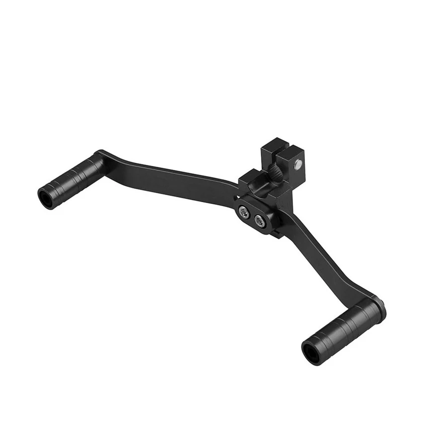 Motorcycle Dual/2 Way Gear Shift Lever Footrest Pedal Shifter Aluminum Black Universal