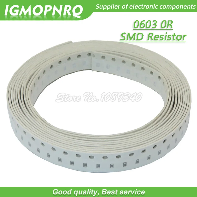 300PCS 0603 Chip Fixed Resistor SMD Resistor  0 ohm 0R  IGMOPNRQ