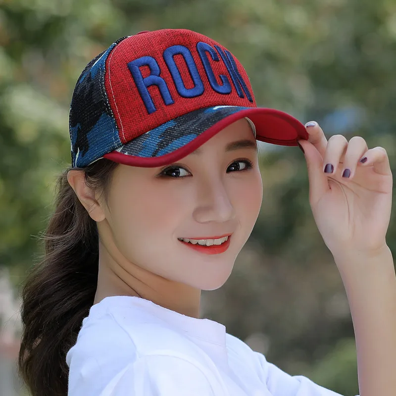 Fashion Casual Sun Hat Female Outdoor Sunscreen Baseball Cap Letter Embroidery Baseball Cap Cool Lady Visor