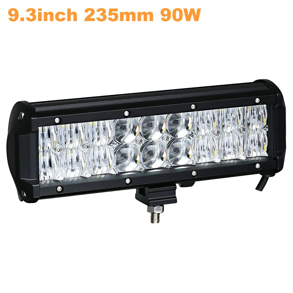 Weketory 4 6.5 9.3 12 17 Inch 30W 60W 90W 120W 180W 5D LED-werklampbalk voor auto Boot Off Road 4WD Truck Auto SUV ATV 12V 24V