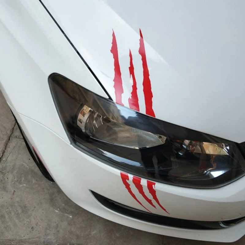 Car monster claw scratch stripe headlight sticker for Chevrolet Cruze TRAX Aveo Lova Sail EPICA Captiva Malibu Volt Camaro