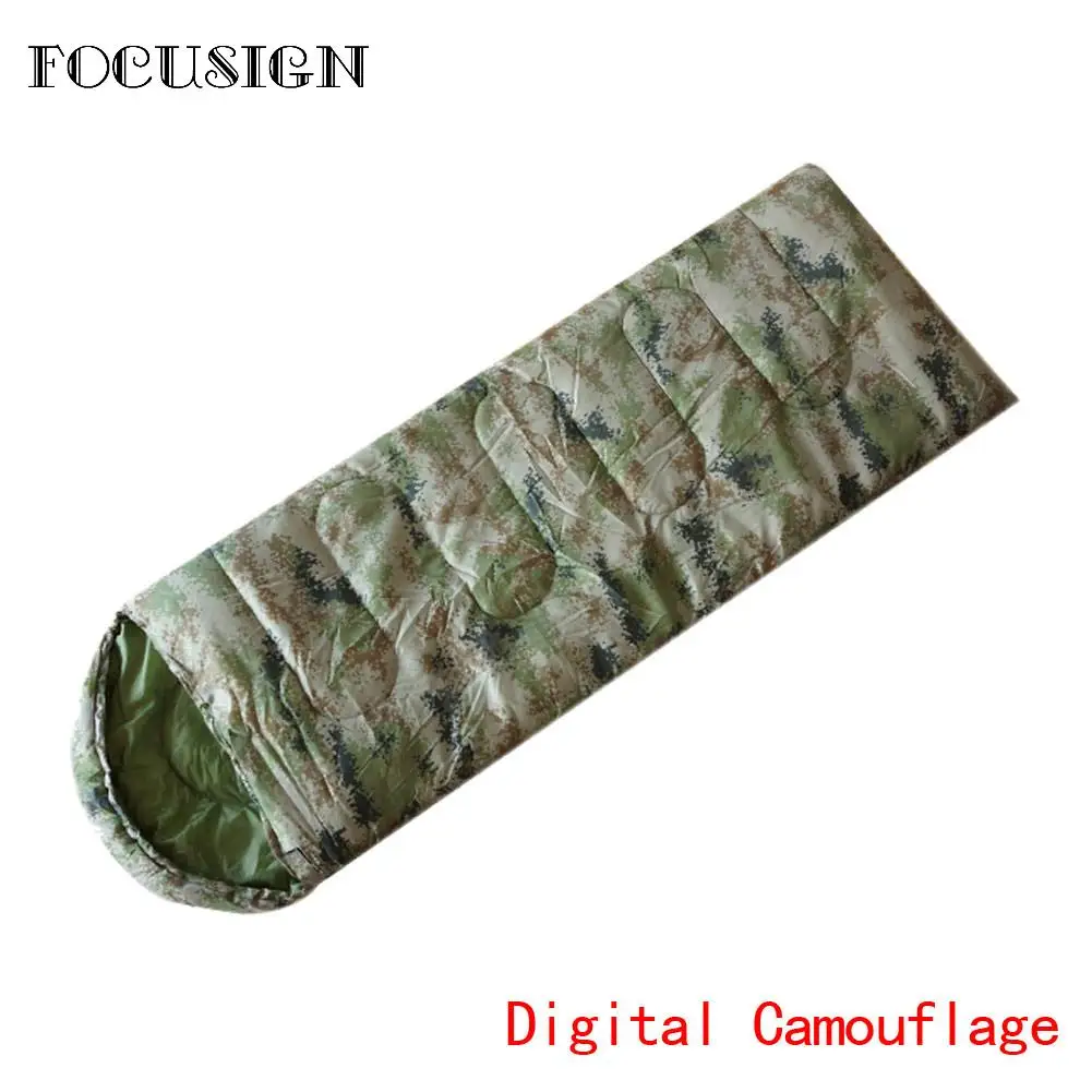 Camping sleeping bag Adult Envelope Sleeping Bag envelope style camouflage Winter Hooded Outdoor Travel Camping Waterproof Thick