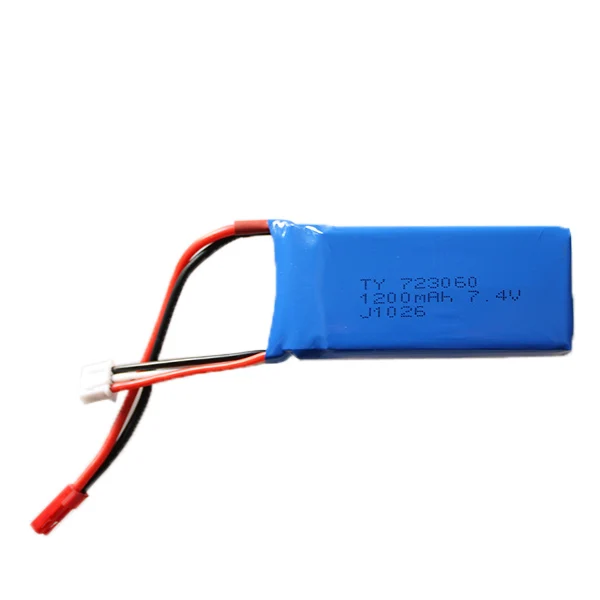 7.4 V 1200 mAh bateria Lipo dla WLtoys V262 V333 V353B V666 Q212 zdalnie sterowany Quadcopter zabawki 7.4 V 1200 mAh 2S bateria Lipo 7.4 723060 JST