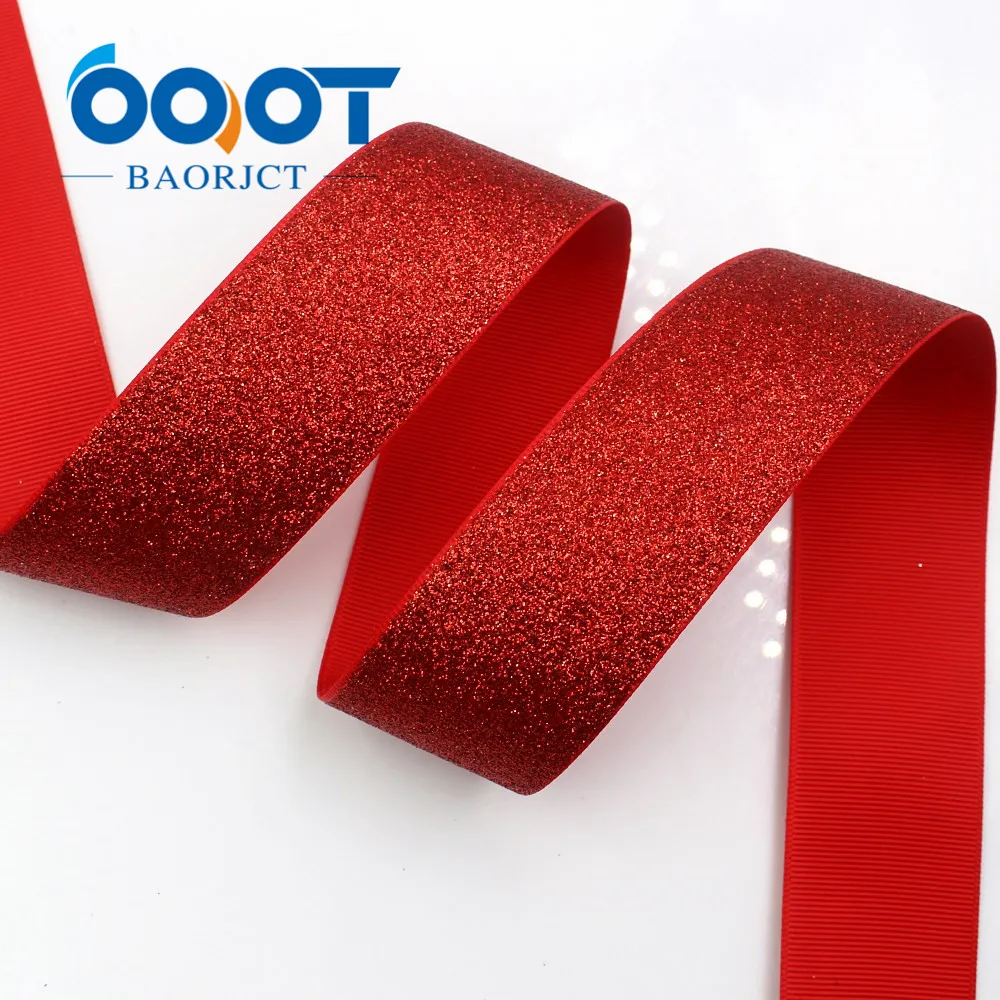 OOOT BAORJCT G-181027-1441,38MM 10Yards Solid Color Flash Powder Grosgrain Ribbon,Wedding Decoration,DIY Gift Wrapping Materials